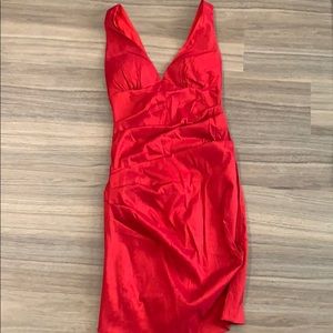 Cache red mini dress